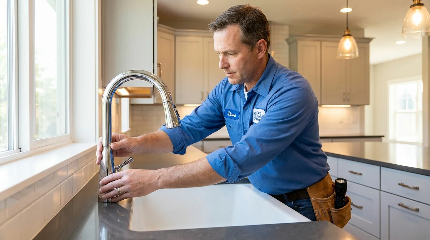 Kitchen faucet installation by Johns Plumbing LLC in Garland